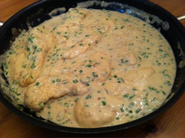 A simple recipe for gedbrybrzha (chicken in sour cream in Kabardian style)