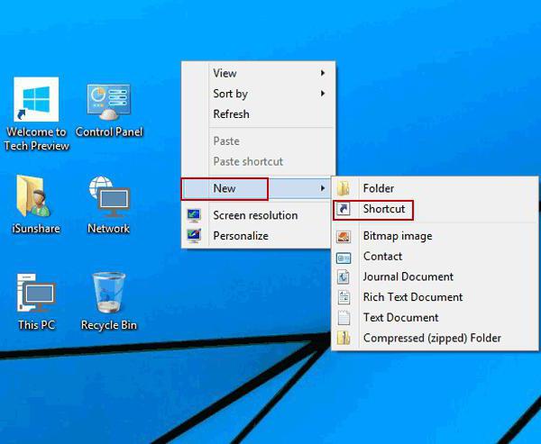 how to set yandex shortcut to desktop 