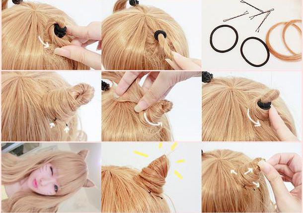 Hairstyle "horns" - the trend of the season